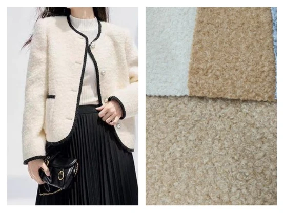 Melange Boucle Knit Fabric 3 Melange Boucle Knit Fabric 3